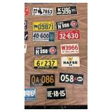 Collection of 20 Vintage Miniature License Plate Replicas Assorted Countries