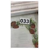 White Wicker Serving Cart with Glass Top - Pelican Pines Design