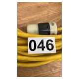 Heavy Duty Yellow Extension Cord with Twist Lock Plug