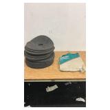 Lot of 8 Floor Buffer Pads with Makita Abrasive Cut-Off Wheel Box