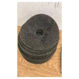Lot of 8 Floor Buffer Pads with Makita Abrasive Cut-Off Wheel Box