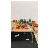 Collection of Assorted Power Tools and Hand Tools Including Black & Decker and Ryobi