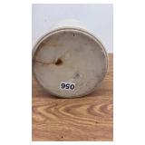 2 Gallon Stoneware Crock with Brown Interior, USA Marked