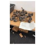 Large Lot of Dockmaster Boat Roller Brackets and Wheels