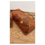 Pair of Used Amber Vehicle Light Bars with Cables