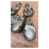 Set of 5 Heavy Duty Swivel Industrial Caster Wheels