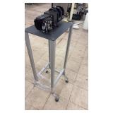 Industrial Electric Motor Assembly on Rolling Stand