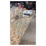 Collection of Assorted Shot Glasses, Vases, and Daltile Glass Mosaic Tile