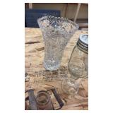 Collection of Assorted Shot Glasses, Vases, and Daltile Glass Mosaic Tile