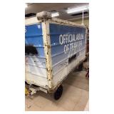 Used Airline Cargo Container with Team USA Graphics and Rolling Base