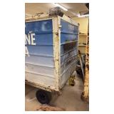 Used Airline Cargo Container with Team USA Graphics and Rolling Base