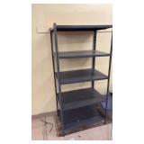 Steel Industrial Shelving Unit with 5 Adjustable Shelves