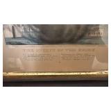 Framed Antique Lithograph Print "The Spirit of the Union" with George Washington