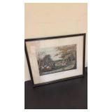 Framed Royal Hunt in Windsor Park Artwork Print