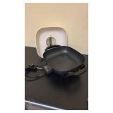 Rival Electric Skillet with Nonstick Surface and Glass Lid