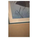 1989 South Carolina Migratory Waterfowl Stamp Print with Framed Stamp