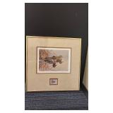 1988 South Carolina Waterfowl Print and Stamp Framed, Limited Edition 1388/4000
