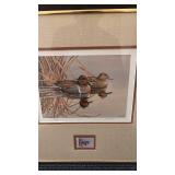 1988 South Carolina Waterfowl Print and Stamp Framed, Limited Edition 1388/4000