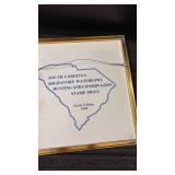 1986 South Carolina Migratory Waterfowl Stamp Print Framed Art with Stamp