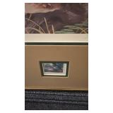 Framed Duck Artwork Print with Stamp
