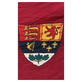 Large WW2 Wool Canadian Red Ensign Flag with Crest