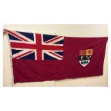 Large WW2 Wool Canadian Red Ensign Flag with Crest