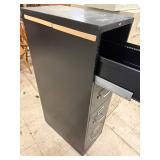 4 drawer black filing cabinet