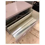 wide drawer two tier file cabinet