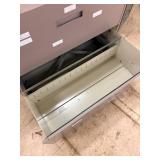 wide drawer two tier file cabinet