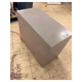 two drawer metal storage container