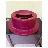 Trash can lid with magnetic silverware catcher