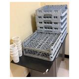 set of dishwasher racks and silverware holders
