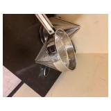2 large commercial strainers