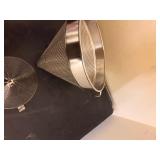 2 large commercial strainers