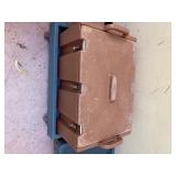 3 stackable hot boxes with wheel cart.