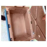 3 stackable hot boxes with wheel cart.