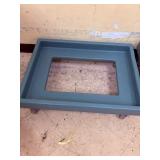 3 stackable hot boxes with wheel cart.