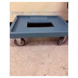 3 stackable hot boxes with wheel cart.