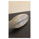 Vintage Wooden Duck Decoy with Weathered Paint