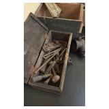 Collection of Vintage Hand Tools, Hardware, Universal No.3 Food Chopper, and Accessories