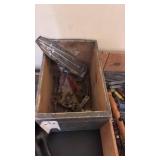 Collection of Vintage Hand Tools, Hardware, Universal No.3 Food Chopper, and Accessories