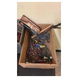 Collection of Vintage Hand Tools, Hardware, Universal No.3 Food Chopper, and Accessories