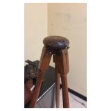 Vintage Surveyor Transit with Wooden Tripod and Case