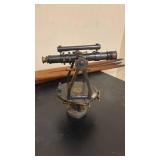 Vintage Surveyor Transit with Wooden Tripod and Case