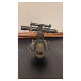 Vintage Surveyor Transit with Wooden Tripod and Case