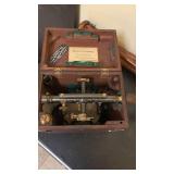 Vintage Surveyor Transit with Wooden Tripod and Case