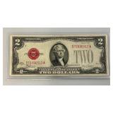 1928 F 2 Dollar US Note (Great Condition) In Protective Sleeve
