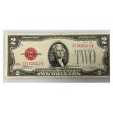 1928 F 2 Dollar US Note (Great Condition) In Protective Sleeve