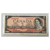 Est. $75.00 - $150.00 1954 Canada 2 Dollar (Devil