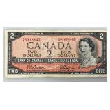 Est. $75.00 - $150.00 1954 Canada 2 Dollar (Devil